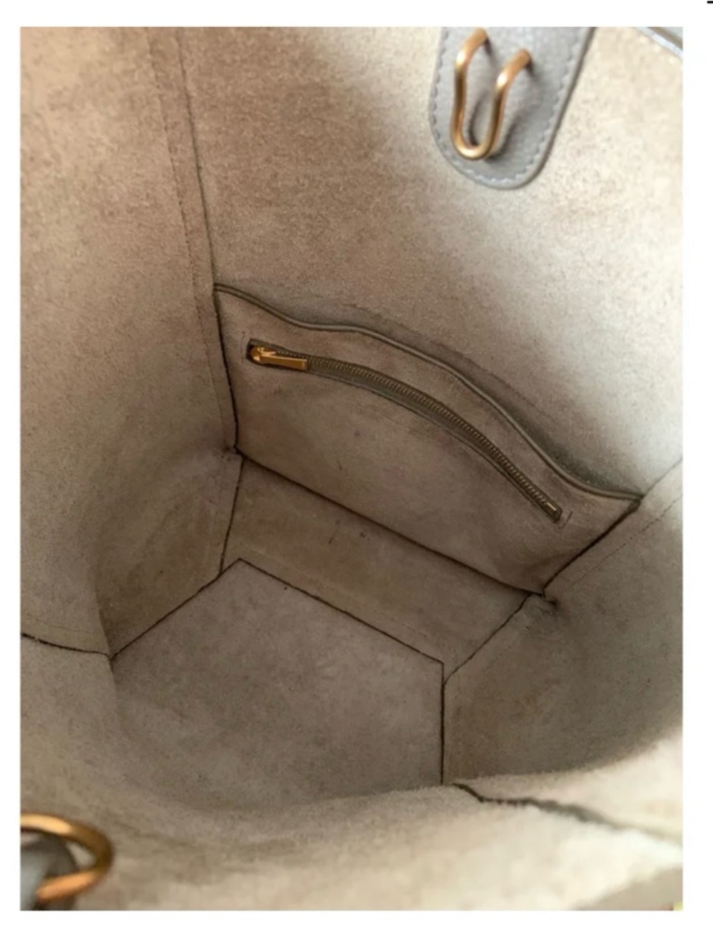 Celine Sangle Small Bucket Bag in soft grained calfskin - Picture 10 of 12